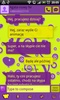 GO SMS Purple&Yellow Theme screenshot 5