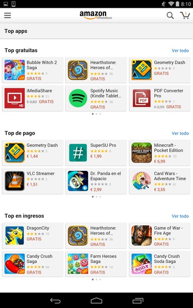 Amazon Underground - это новое официальное приложение для Amazon Appstore. 