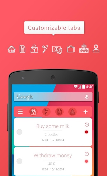 Clever Tasks Widget free - Preview 4