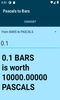 Pascals to Bars converter screenshot 1