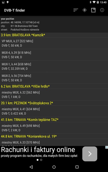 DVB-T finder - Preview 8