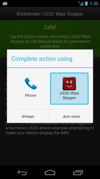 Bitdefender USSD Wipe Stopper - Preview 4