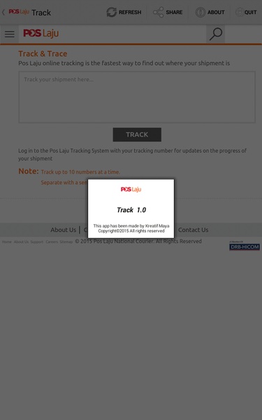PosLaju Tracker - Preview 1
