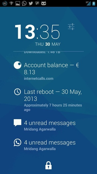 Dashclock Chatter Extension - Preview 2
