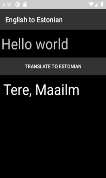 English to Estonian Translator - Preview 4