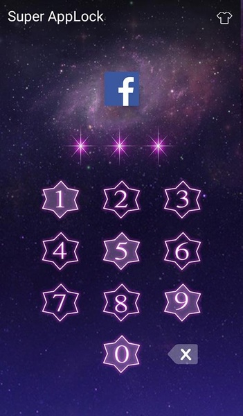 Applock Theme Galaxy - Preview 1