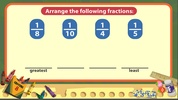 Ordering Dissimilar Fractions screenshot 1