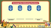 Ordering Dissimilar Fractions screenshot 1