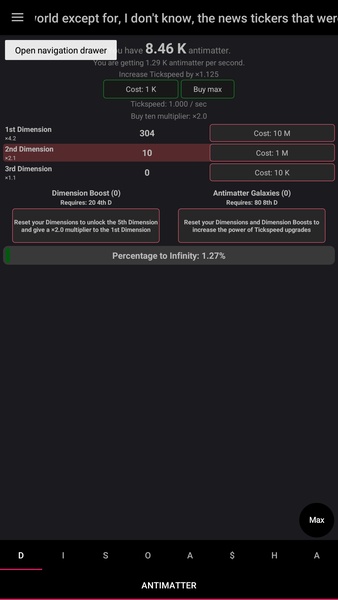 Antimatter Dimensions - Preview 5