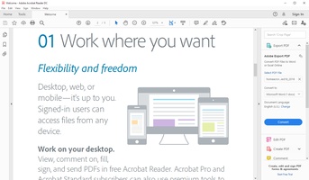 Adobe Acrobat Reader DC screenshot 1