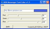 MSN Messenger Font Color screenshot 1