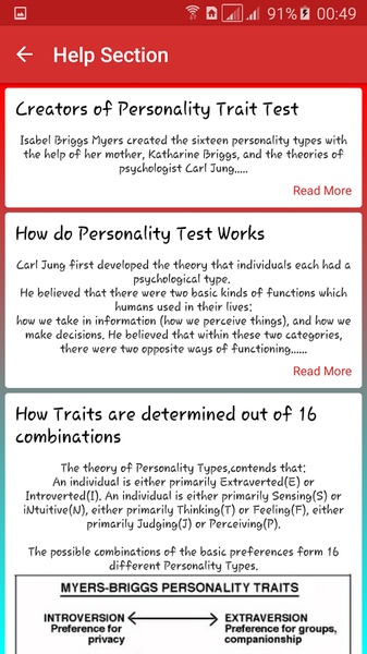 Personality Trait test - Preview 2