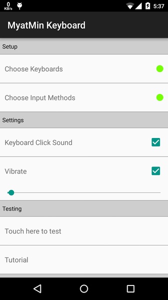 MyatMin Keyboard - Preview 3