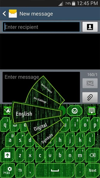 GO Keyboard Hacker Theme - Preview 6