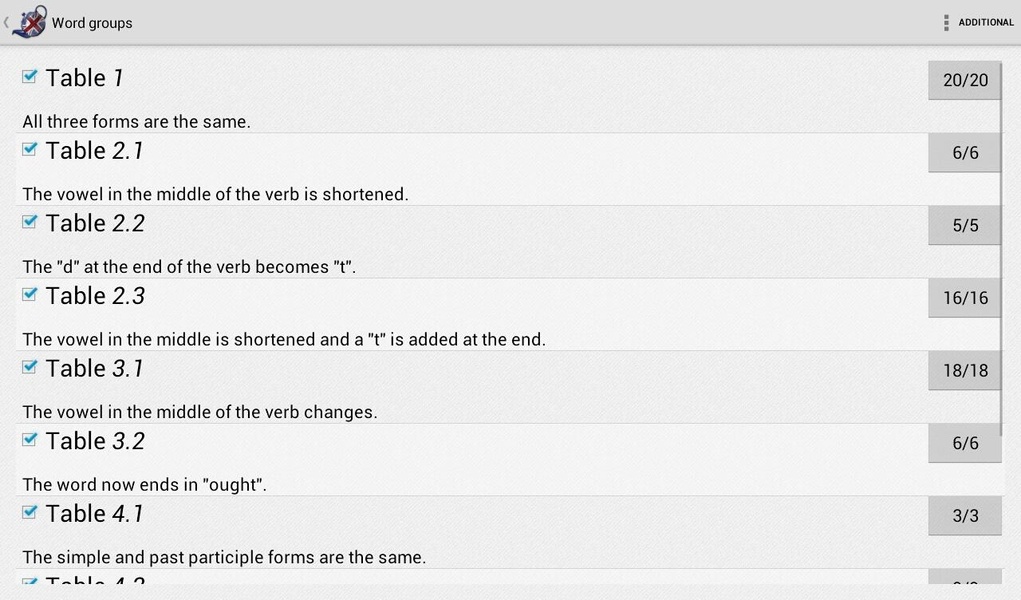 Irregular verbs - Preview 8