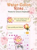 Water Color Rose Keyboard Theme for Girls screenshot 3