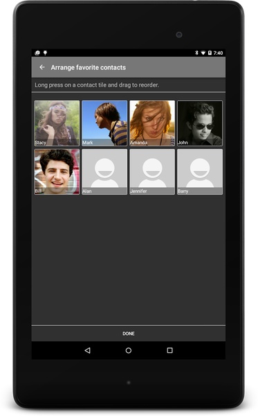 Favourite Contacts - Preview 1