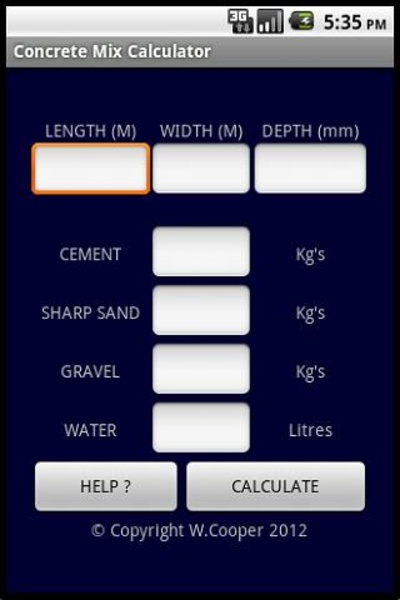 Concrete Mix Calculator - Preview 3