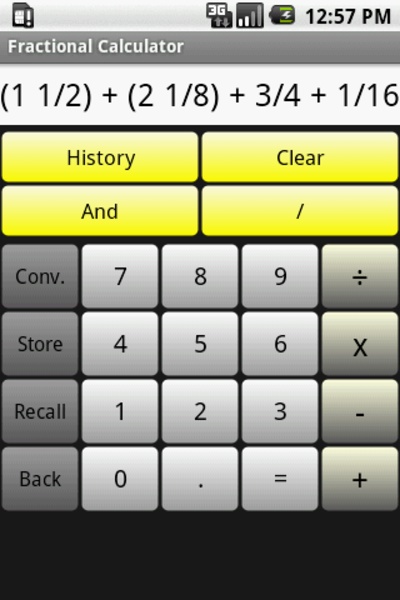 Fractional Calculator - Preview 2