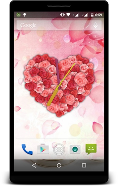 Rose Clock Live Wallpaper - Preview 5