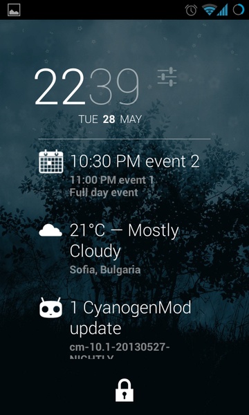 DashClock Agenda - Preview 2