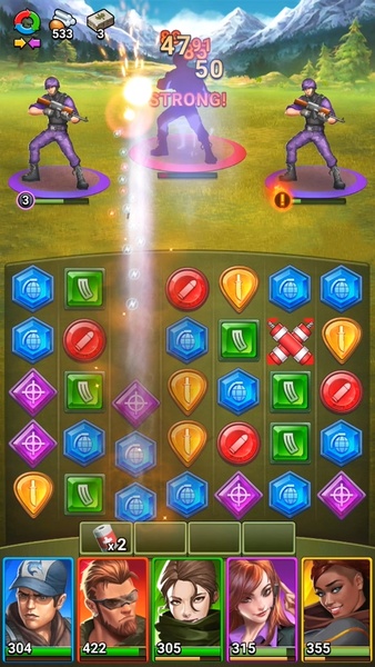 Zynga lança moderno jogo de match 3 para celular Puzzle Combat