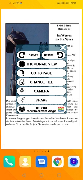 Document Widget View PDF JPG EPUB on home screen - Preview 4