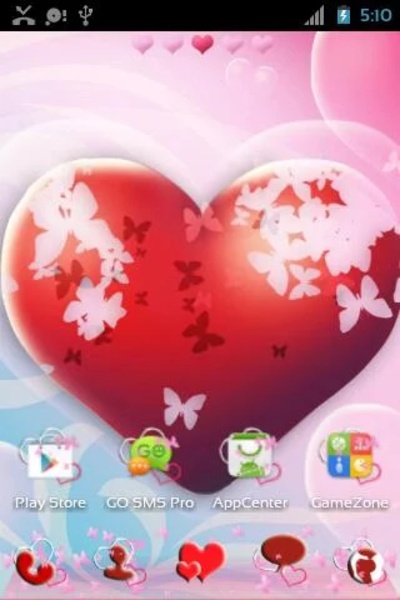 GO Launcher EX Theme Hearts - Preview 6