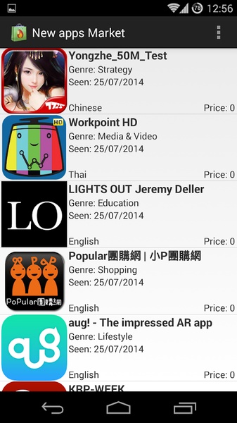 New apps Market - Preview 4