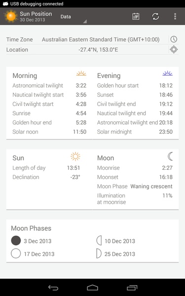 Sun Position Demo - Preview 1