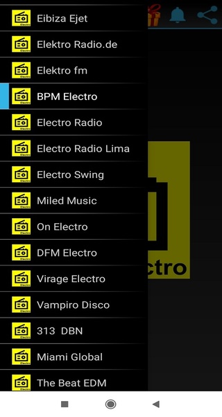 Radio Electro Music Tuner Free Apps - Preview 1