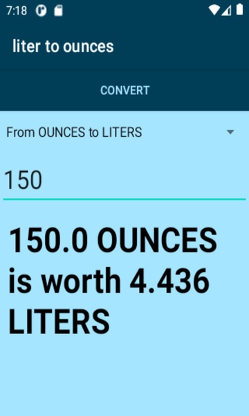 liter to ounces converter - Preview 1