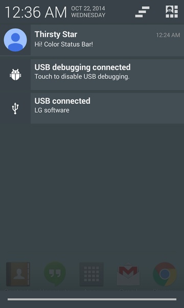 Color Status Bar - Preview 1