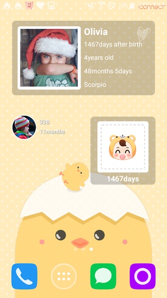 Baby birth calculation widget - Preview 7