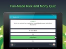 Fan Quiz for Rick and Morty screenshot 1