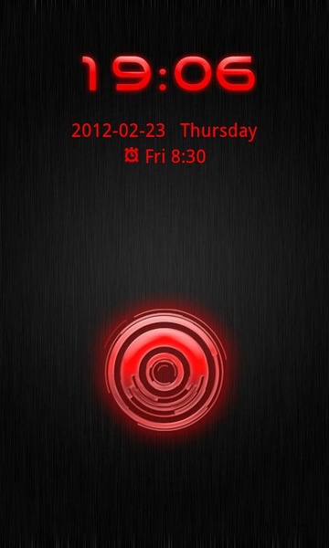 GO Locker Theme Red Tech - Preview 5