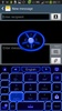 GO Keyboard Blue Neon Theme screenshot 1