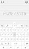 Pure White GO Keyboard Theme screenshot 5