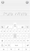 Pure White GO Keyboard Theme screenshot 5