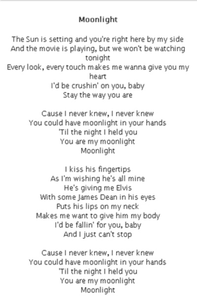 Ariana Grande Lyrics - Preview 2