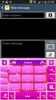 GO Keyboard Purple Heart Theme screenshot 8