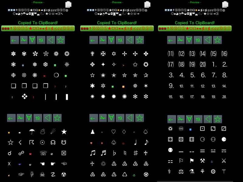 1001+ Symbols - Preview 1