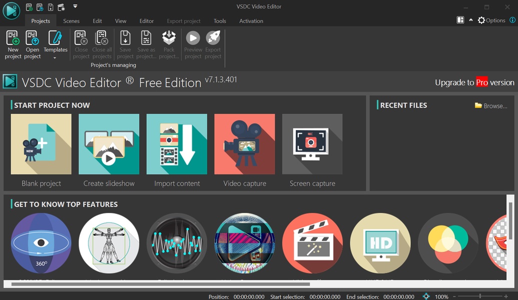 Скачать VSDC Free Video Editor для Windows (7810) версия 04.2017