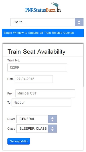 PNR Status Buzz - Preview 3