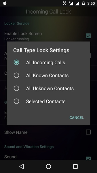 Incoming Call Lock - Preview 3