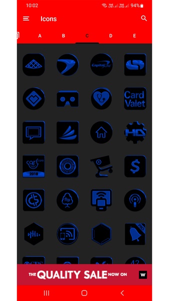 Black and Blue Icon Pack Free - Preview 3