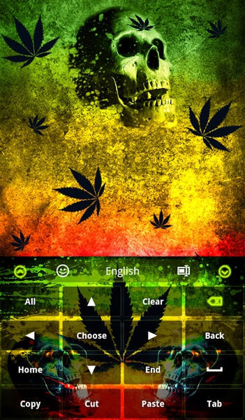 Rasta Skull Keyboard - Preview 3