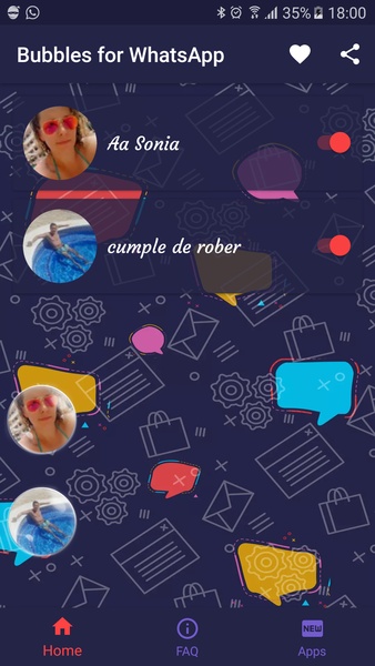 Bubbles for WhatsApp - Preview 3