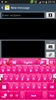 GO Keyboard Pink Flower Theme screenshot 10