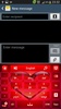 GO Keyboard Red Heart Theme screenshot 6
